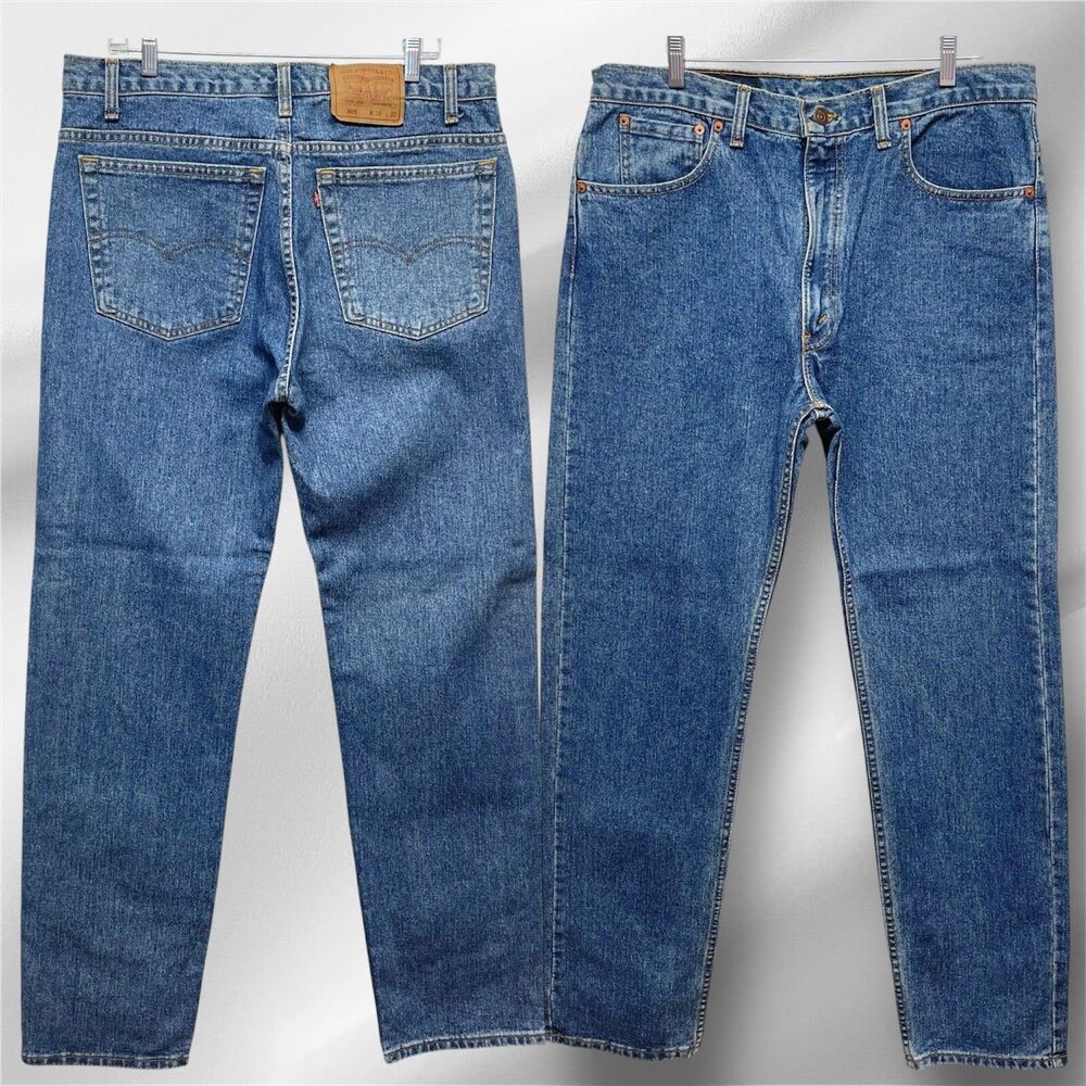 Vintage Levi’s 505 Regular Fit Straight Leg Jeans Men's W38 L32 Made in Canada